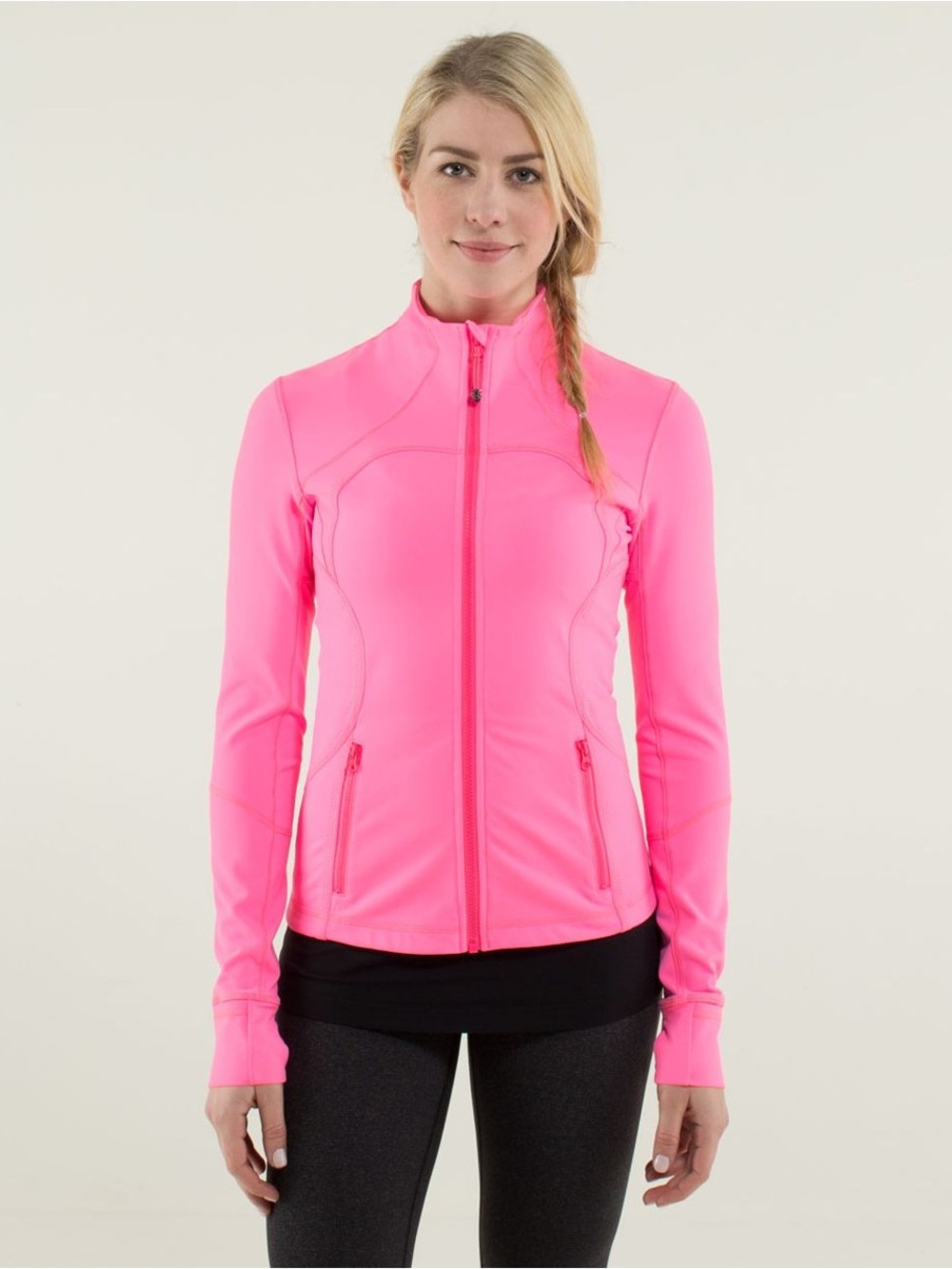 lululemon athletica Zing Pink Light Forme Define Jacket 2014 release size 4